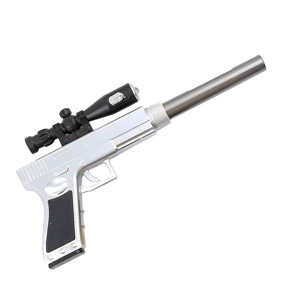 Smart Sphere Gun Shaped LED Gel Pen – Fun PUBG Style Pistol Pen for Kids, Boys, Girls & Party Return Gifts (Blue Ink)