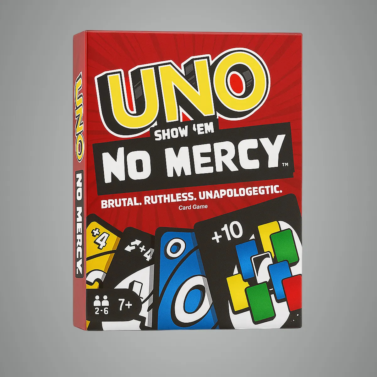 Smart Sphere Uno No Mercy & Uno Flip Card Game | Brutal Party Card Game Pack for Kids & Adults, Family Game Night Fun, Up to 26 Players (Pack of 2, Multicolor)